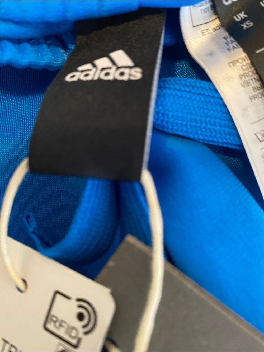 NWT Adidas blue 3-STRIPES TRICOT  TAPERED TRACK PANTS XS - Picture 7 of 11